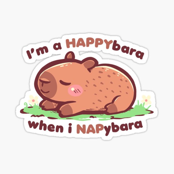 Item preview, Happybara when I Napybara designed and sold by TechraNova.