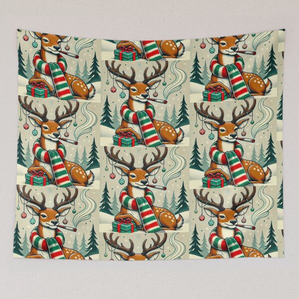 Item preview, Deer Smoking designed and sold by Amhebadesigns.