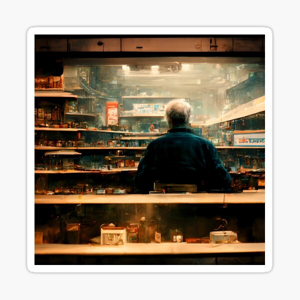 Item preview, Vintage Hobby Shop Interior with Model Collectibles designed and sold by Amr Siam.