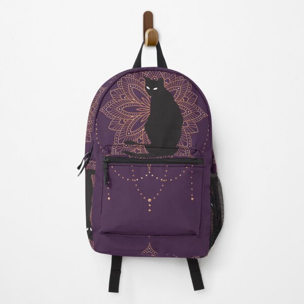 Item preview, Black Cat Golden Mandala designed and sold by forthecatssake.