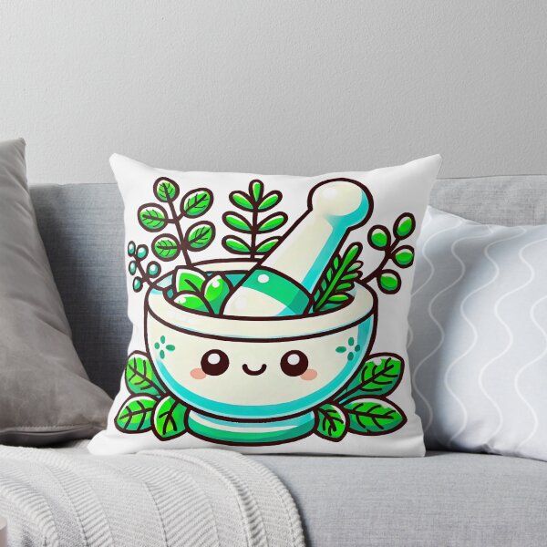 Item preview, Cute adorable mortar & pestle with herbs inside designed and sold by CharmSpell.