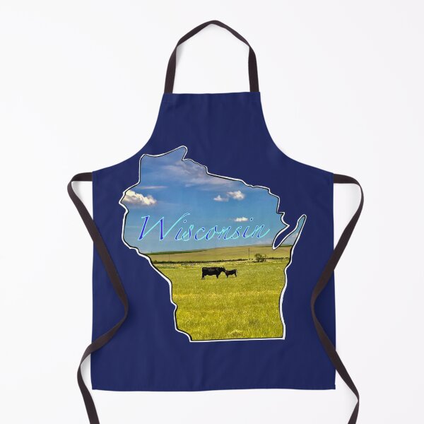Item preview, Wisconsin, Dairyland, mother cow and calf designed and sold by aadventures.