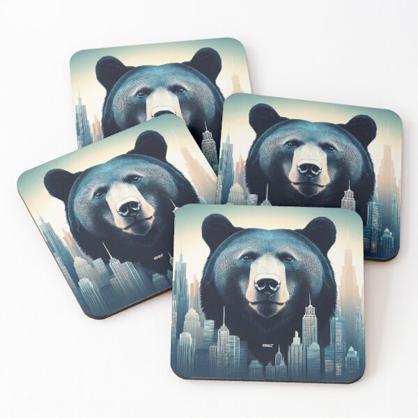 Item preview, BLACK BEAR OVERLOOKING THE CITY - dePace' designed and sold by mrpropcake.