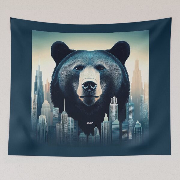 Item preview, BLACK BEAR OVERLOOKING THE CITY - dePace' designed and sold by mrpropcake.