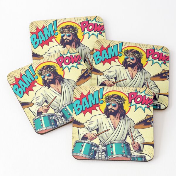 Item preview, Beat the Devil Jesus Drumming Christian Drummer  designed and sold by JohnnyCeri.