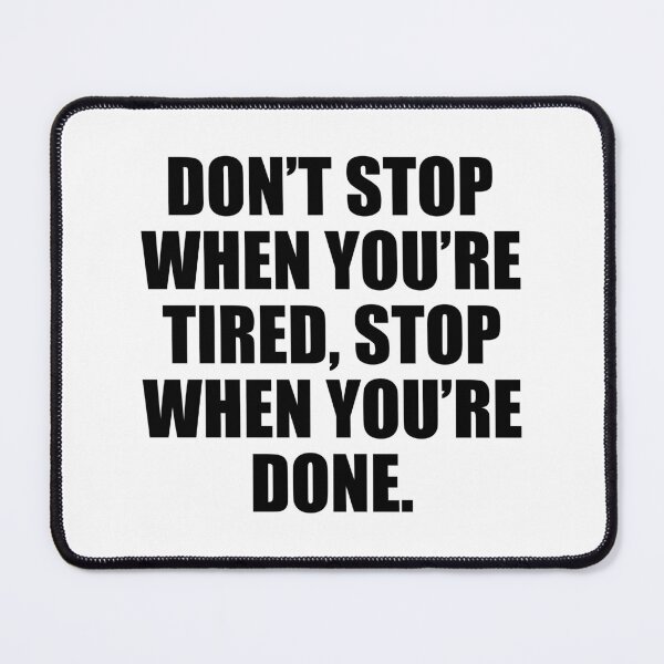 Item preview, Don't Stop Gym Motivational Quote designed and sold by maniacfitness.