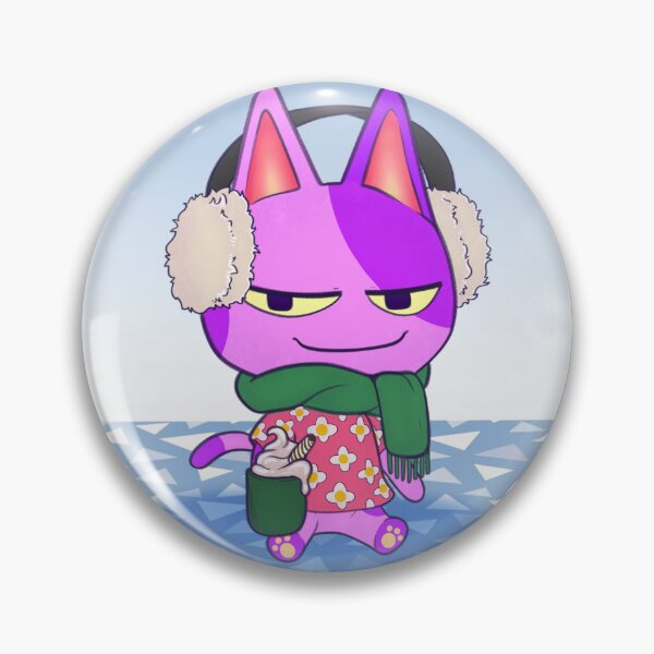 Item preview, Cute Purple Winter Cat designed and sold by Milly Deer.