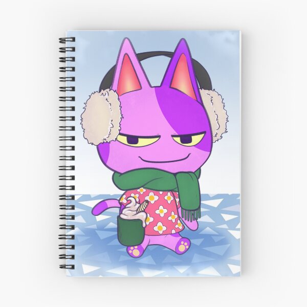 Item preview, Cute Purple Winter Cat designed and sold by Milly Deer.