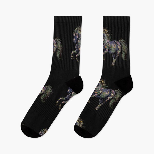 Item preview, Wild Flowers And Wild Horses - Horses And Flowers Lovers  designed and sold by Smix Pixels.