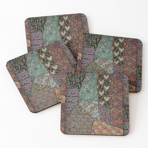 Item preview, Intricate Boho Patchwork Art designed and sold by AmuraLumina.