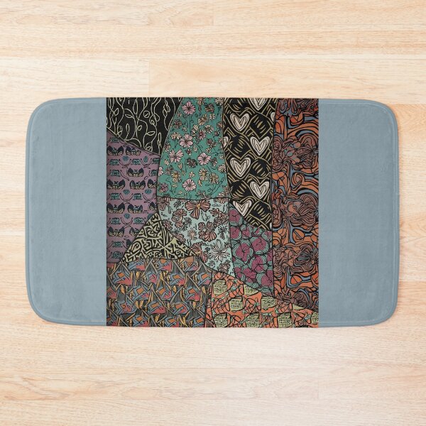 Item preview, Intricate Boho Patchwork Art designed and sold by AmuraLumina.