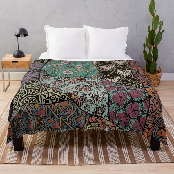 Item preview, Intricate Boho Patchwork Art designed and sold by AmuraLumina.