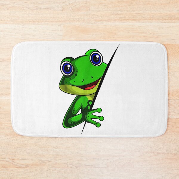 Item preview, Funny green frog, nature drawing designed and sold by AddlPoolart.