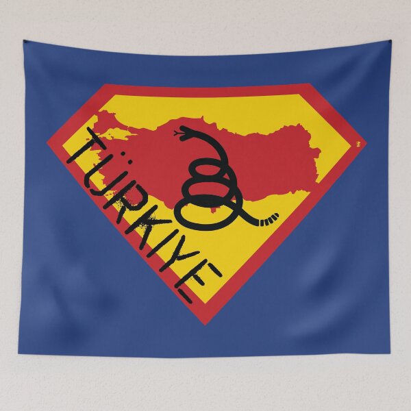 Item preview, TURKEY  TÜRKIYE  Spell Out - Freedom Is The Superpower - Modern Gadsden Snake Flag - Dont Tread On Me SUPERHERO design designed and sold by pelagio.