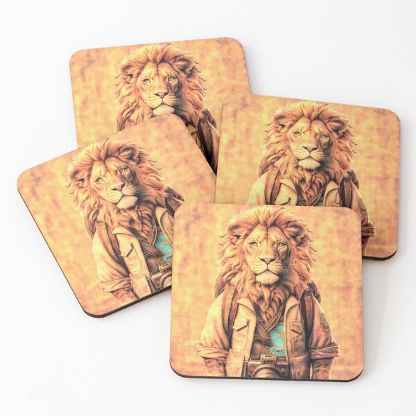 Item preview, PRINT OF MALE LION ON VACATION - dePace' designed and sold by mrpropcake.