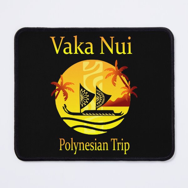 Item preview, Vaka Nui - double canoe (sunset) designed and sold by Nesian-Tahiti.