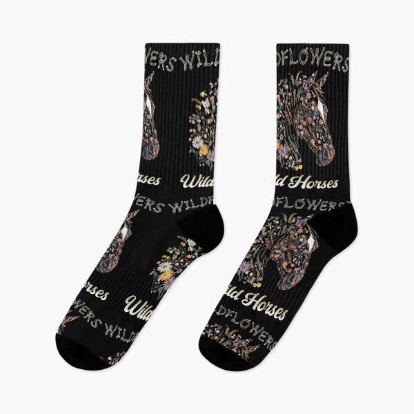 Item preview, Wild Flowers And Wild Horses - Horses And Flowers Lovers  designed and sold by Smix Pixels.
