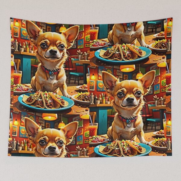 Item preview, The Hungry Taco Bell Chihuahua Taco Bell Dog  designed and sold by Earth Nature Creations.