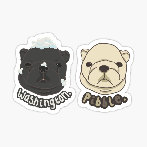 Item preview, Pibble and Washington meme dog puppies designed and sold by PestoPastagifts.