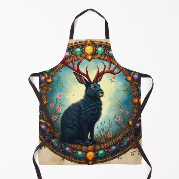 Item preview, Jackalope with Flowers and Gemstones designed and sold by HabitableMoons.