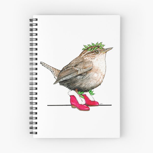 Item preview, Wren in Winter Holiday Shoes designed and sold by JimsBirds.