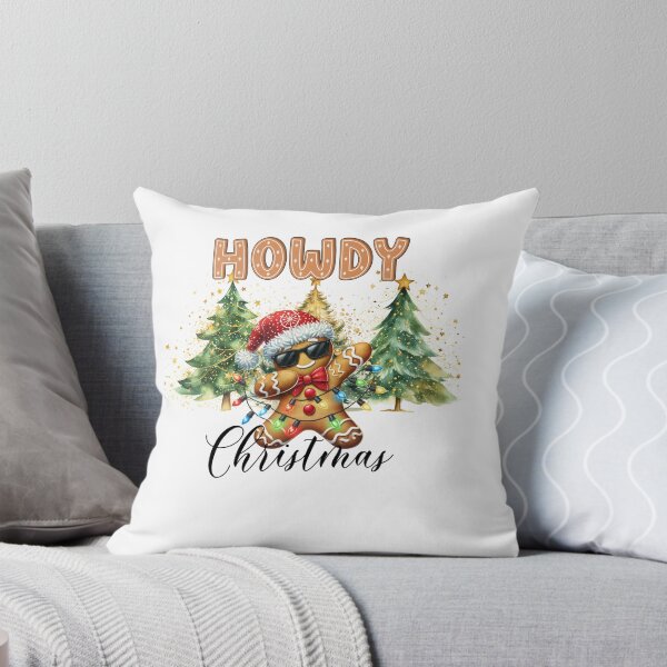Item preview, Howdy Christmas Gingerbread Man Christmas Trees Funny Western Holiday  designed and sold by ZestGear.