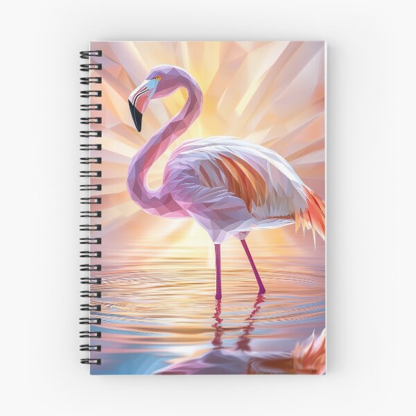 Item preview, Flamingo in Sunset Glow, Geometric designed and sold by silp159.