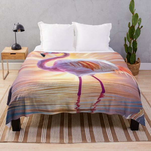 Item preview, Flamingo in Sunset Glow, Geometric designed and sold by silp159.