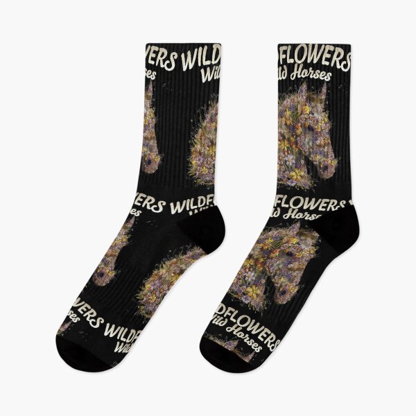 Item preview, Wild Flowers And Wild Horses - Horses And Flowers Lovers  designed and sold by Smix Pixels.