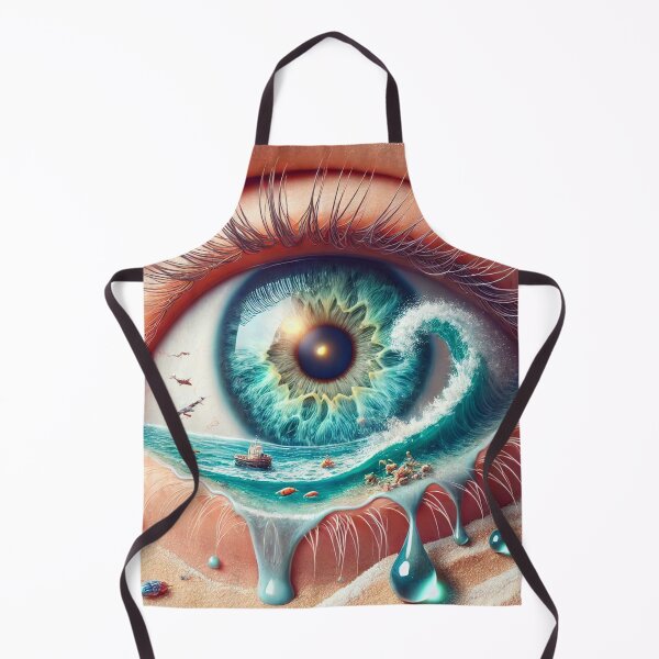 Item preview, Ocean Wave Reflected in Surreal Eye designed and sold by QuirkWears.