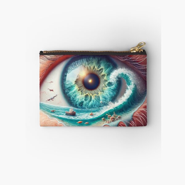 Item preview, Ocean Wave Reflected in Surreal Eye designed and sold by QuirkWears.