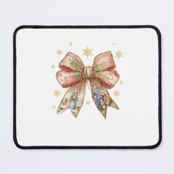 Item preview, Pink Nativity Bow Christmas Design designed and sold by nor-my.