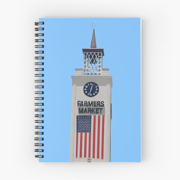 Item preview, Los Angeles Farmers Market Clock Tower designed and sold by violettebubble.