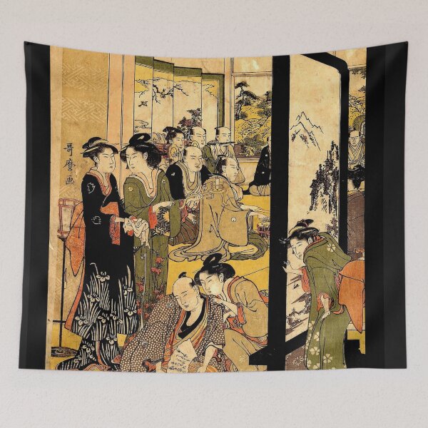 Item preview, Traditional Japanese print scene designed and sold by kyotovintage.