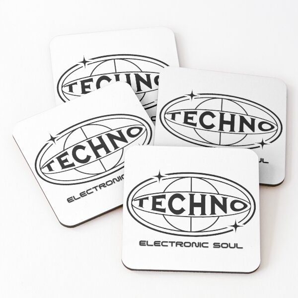Aperçu de l'œuvre TECHNO - Âme Électronique (Noir) créée et vendue par Discothreadz.