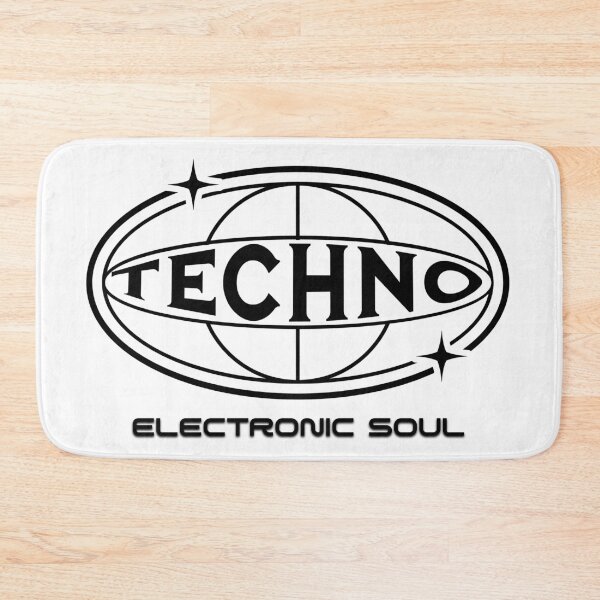 Item preview, TECHNO  - Electronic Soul (Black)  designed and sold by Discothreadz.