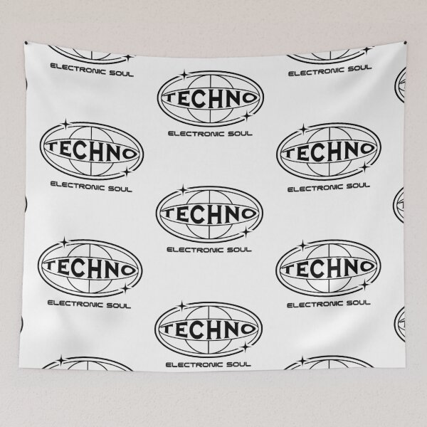 Item preview, TECHNO  - Electronic Soul (Black)  designed and sold by Discothreadz.