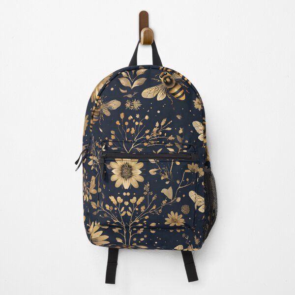 Item preview, Navy Gold Bees designed and sold by Rue Market.