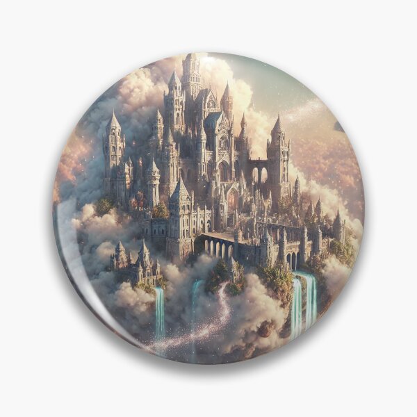 Item preview, Floating Castle Above the Clouds designed and sold by QuirkWears.