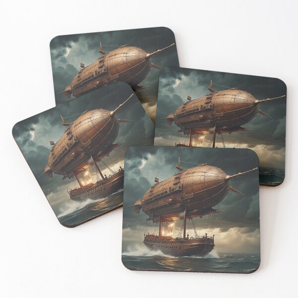 Item preview, Steampunk Dirigible Art designed and sold by Skye Ryan-Evans.