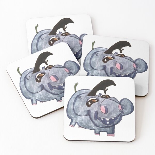 Item preview, Wilfred The Hippo designed and sold by pinkyjainpan.
