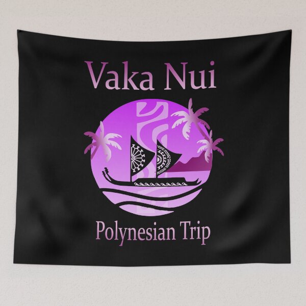 Item preview, VAKA NUI - double pirogue (violet) designed and sold by Nesian-Tahiti.