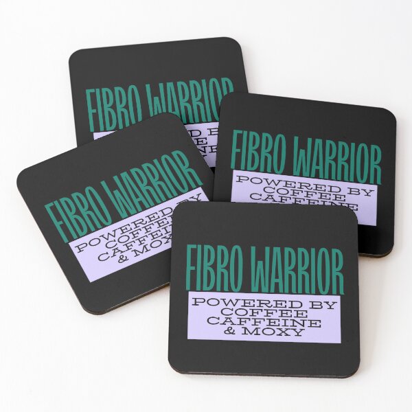 Item preview, FIBRO WARRIOR: Powered by Coffee, Caffeine, and Moxy designed and sold by LizzyLooDoo Designs.