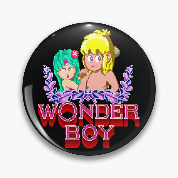 Item preview, WONDER BOY (80s arcade intro pixel art) designed and sold by frikybomb.