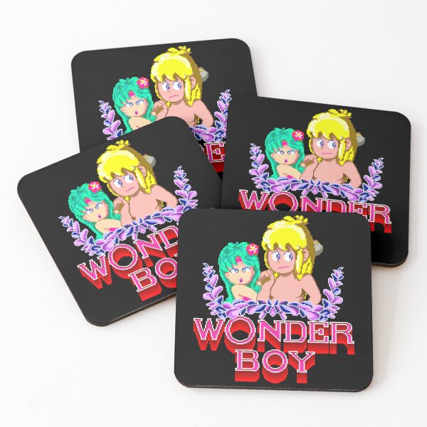 Item preview, WONDER BOY (80s arcade intro pixel art) designed and sold by frikybomb.