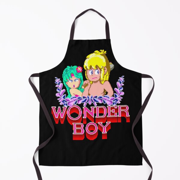 Item preview, WONDER BOY (80s arcade intro pixel art) designed and sold by frikybomb.