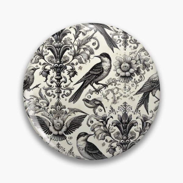 Item preview, Victorian bird pattern designed and sold by Art Dila Studio.