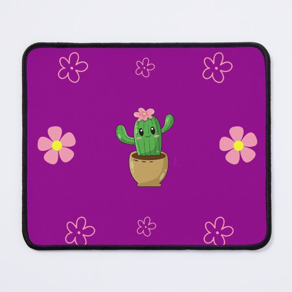 Item preview, Cute Purple Cactus Pink Flower  designed and sold by HoneyBlizz.