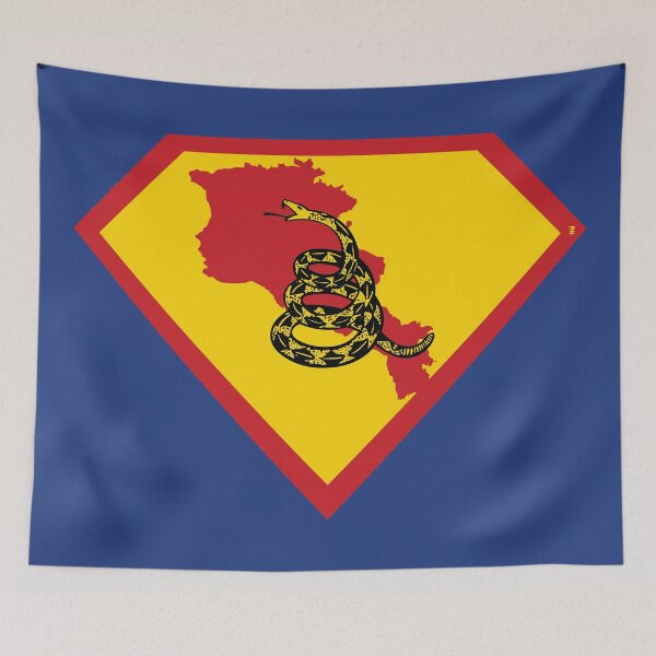 Item preview, ARMENIA - Freedom Is The Superpower - Gadsden Snake Flag - Dont Tread On Me SUPERHERO design designed and sold by pelagio.