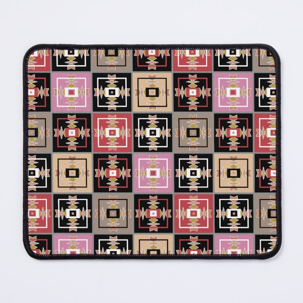 Item preview, colorful patchwork tiles retro sixties designed and sold by fuzzyfox.